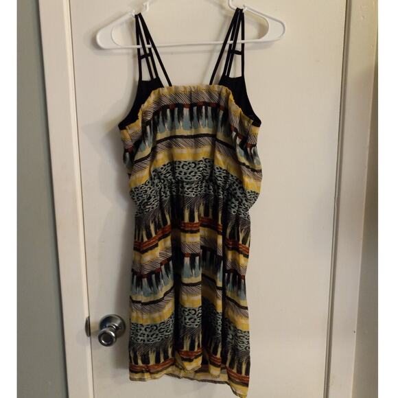 City Triangles Babydoll Dress - Animal Geometric Print - Small - Festival Boho - Picture 9 of 10